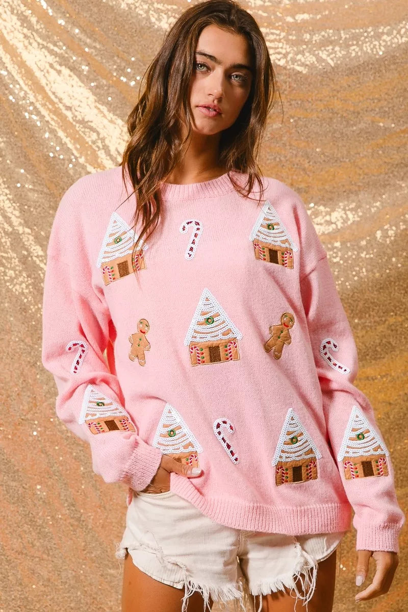 Jocelyn | Women's Winter Christmas Crew Neck Sweater