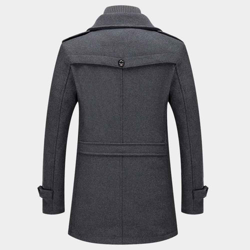 Long Winter Men's Coat | Warm Two-Layer Jacket