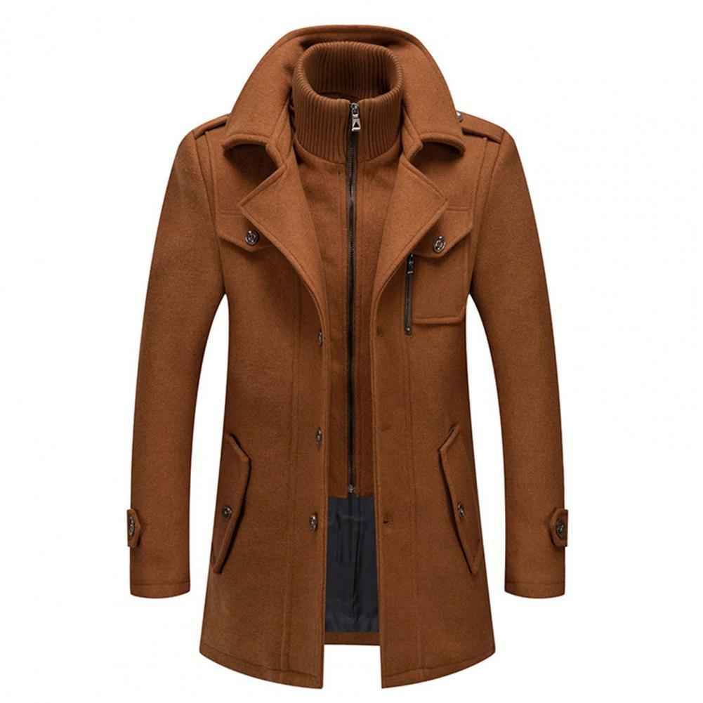 Long Winter Men's Coat | Warm Two-Layer Jacket