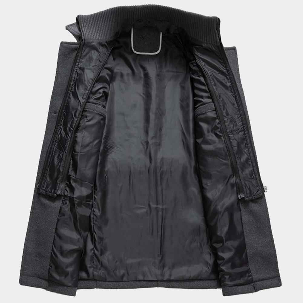 Long Winter Men's Coat | Warm Two-Layer Jacket