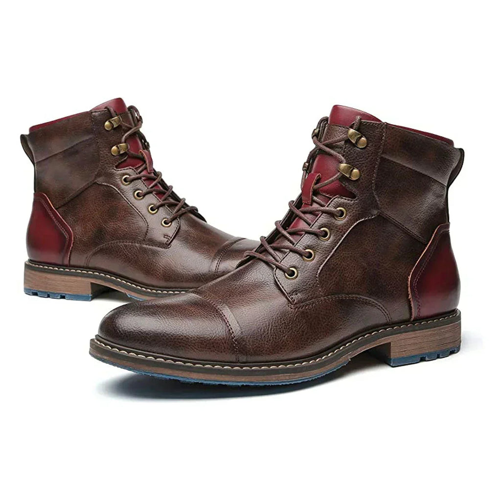 Brown Leather Lace Up Oxford Dress Shoes for Men | Classic Formal Collection