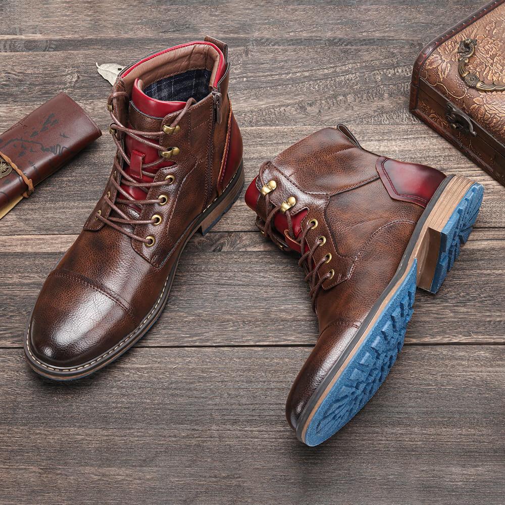 Brown Leather Lace Up Oxford Dress Shoes for Men | Classic Formal Collection