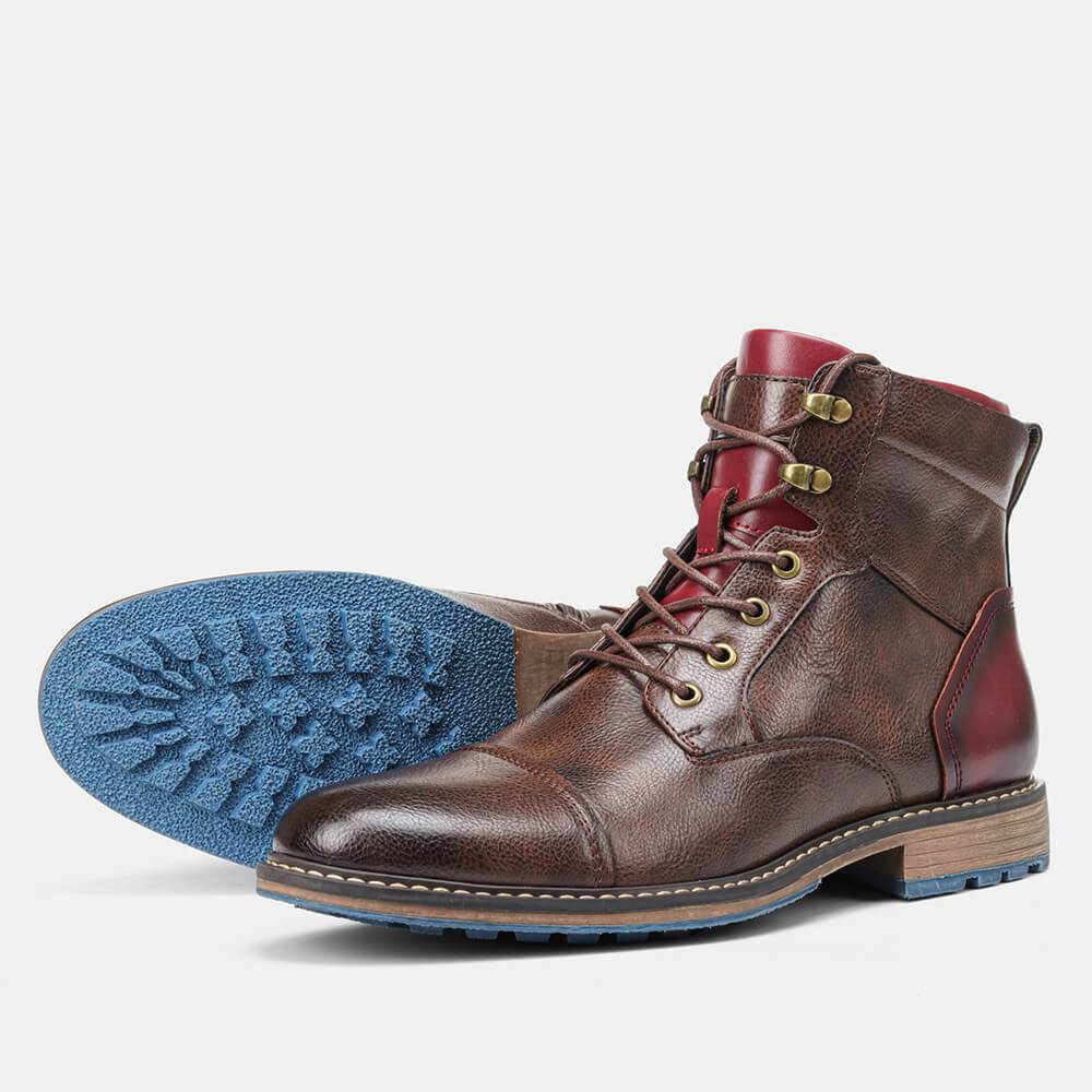 Brown Leather Lace Up Oxford Dress Shoes for Men | Classic Formal Collection