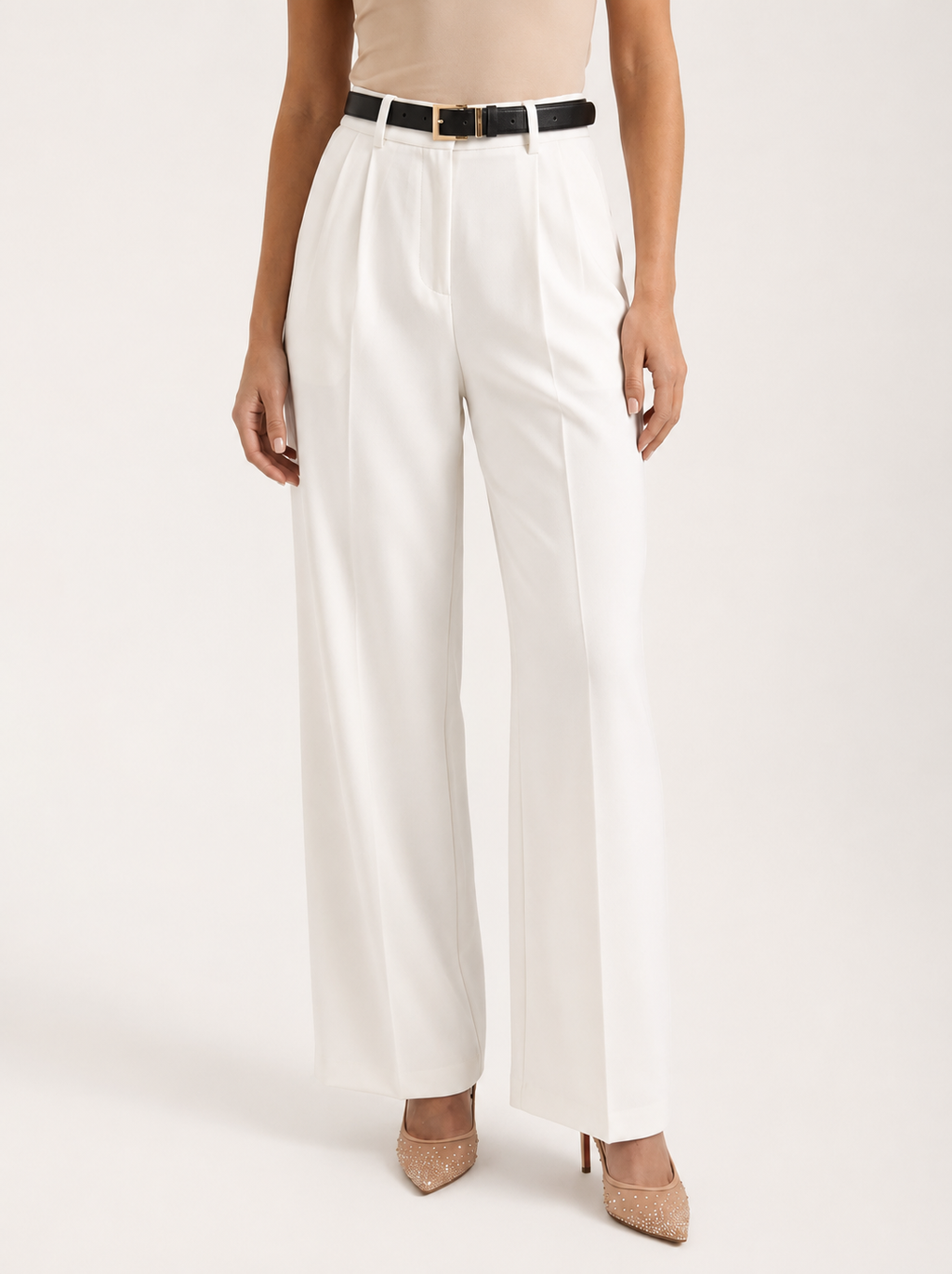 High Waist Wide Leg Trousers for Women | Casual Formal