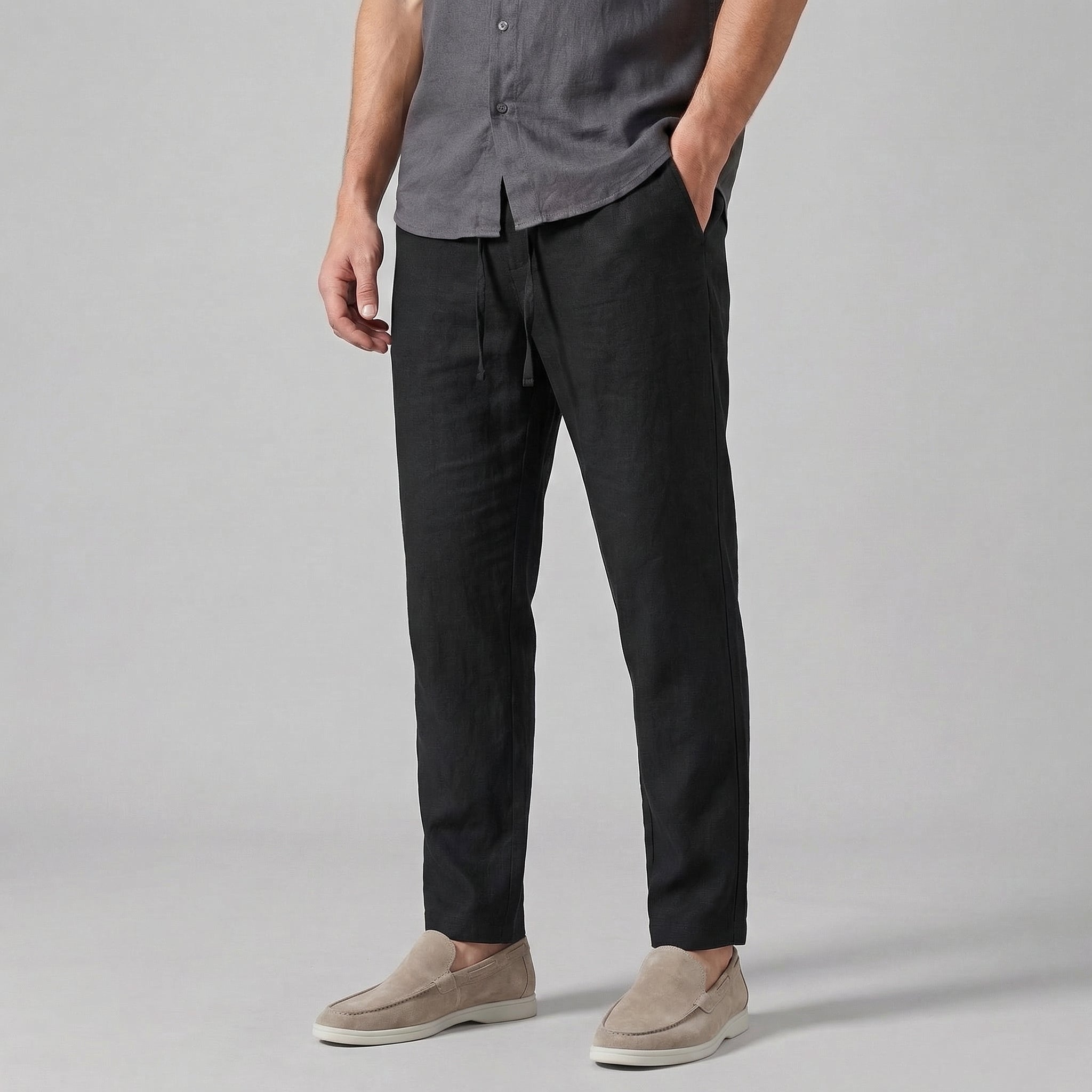 Men's Wide Leg Summer Trousers for Men