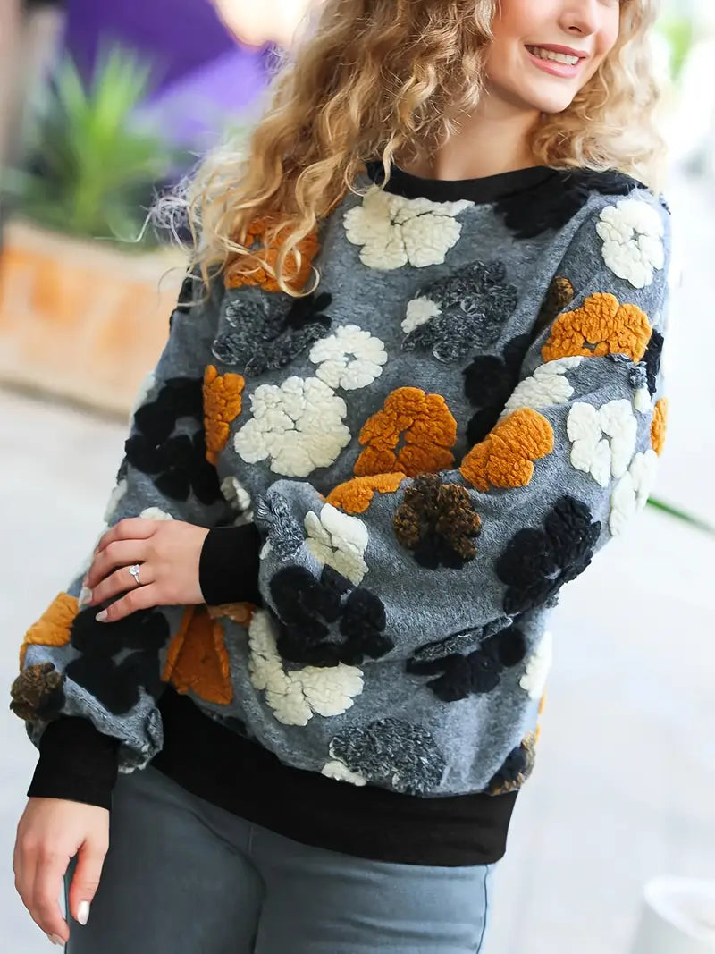 Christina™ Women's Sweater with Floral Print