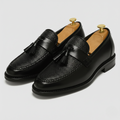 Black Brown Tassel Loafers for Men | Smart Casual Slip-On