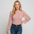 Elegant Sweater with Transparent Puff Sleeves
