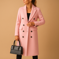 Women's Long Coat | Elegant Fitted Cut