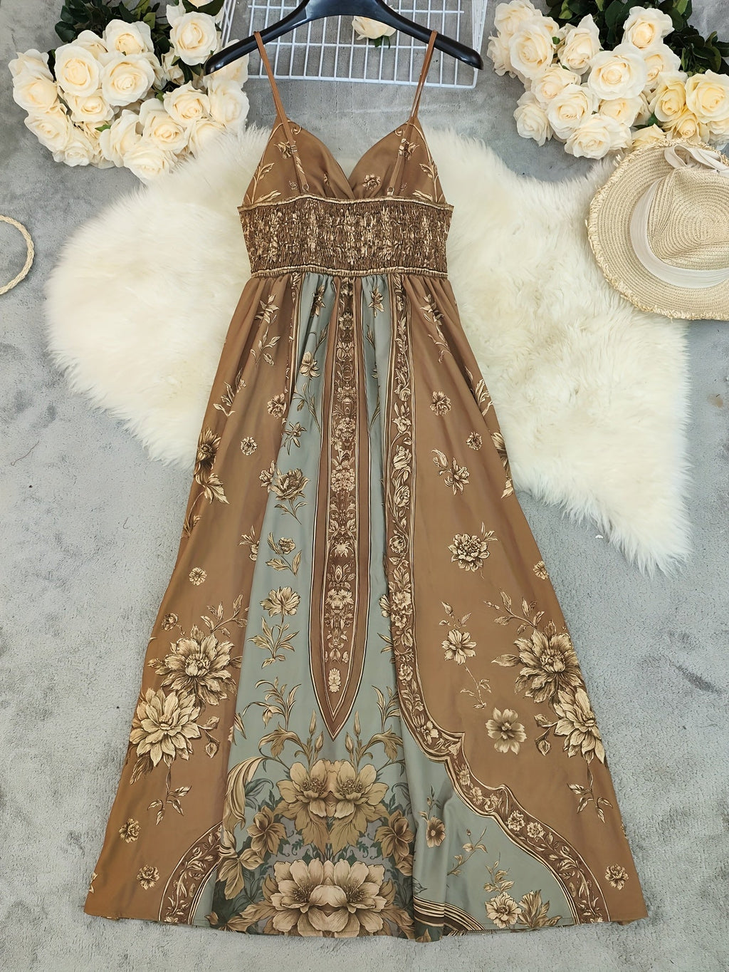 Floral Print Maxi Dress for Women | Beach and Holiday Wear
