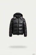 Quilted Sherpa Lined Hooded Puffer Jacket with Zip Pockets for Men | Streetwear