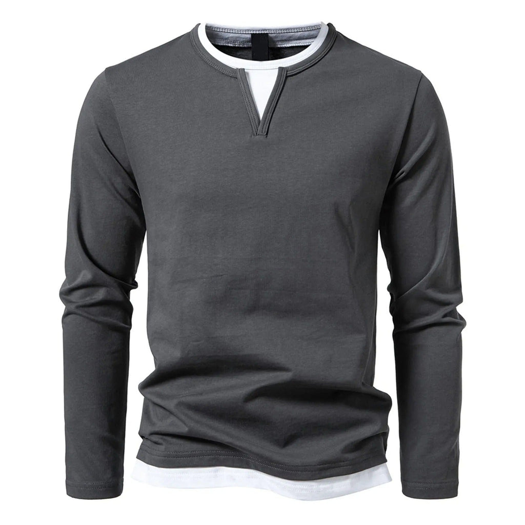 Coen™ Casual Men's Long Sleeve with V-Neck