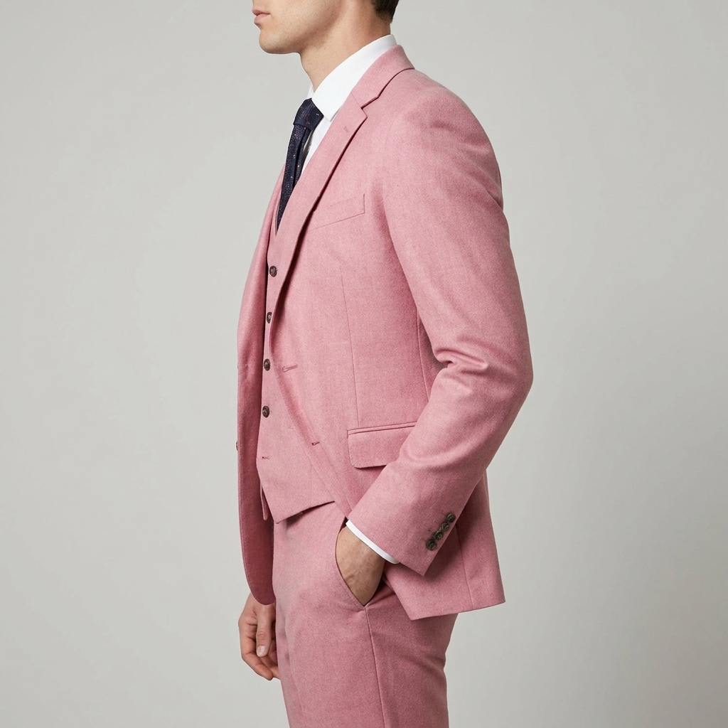Three-Piece Tailored Blazer Waistcoat Pants Suit for Men | Formal Occasion