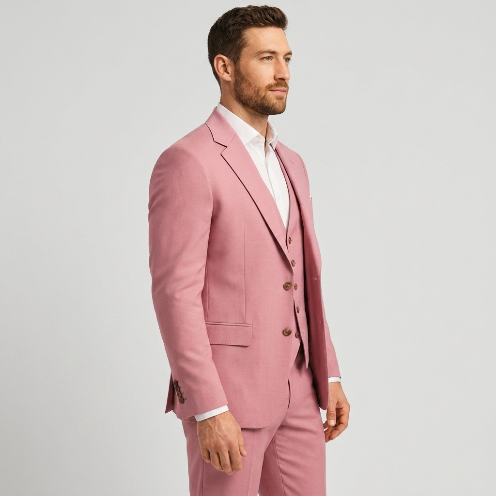 Three-Piece Tailored Blazer Waistcoat Pants Suit for Men | Formal Occasion