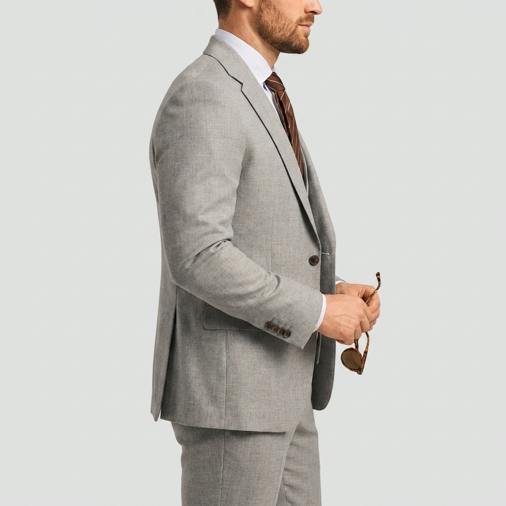 Three-Piece Tailored Blazer Waistcoat Pants Suit for Men | Formal Occasion