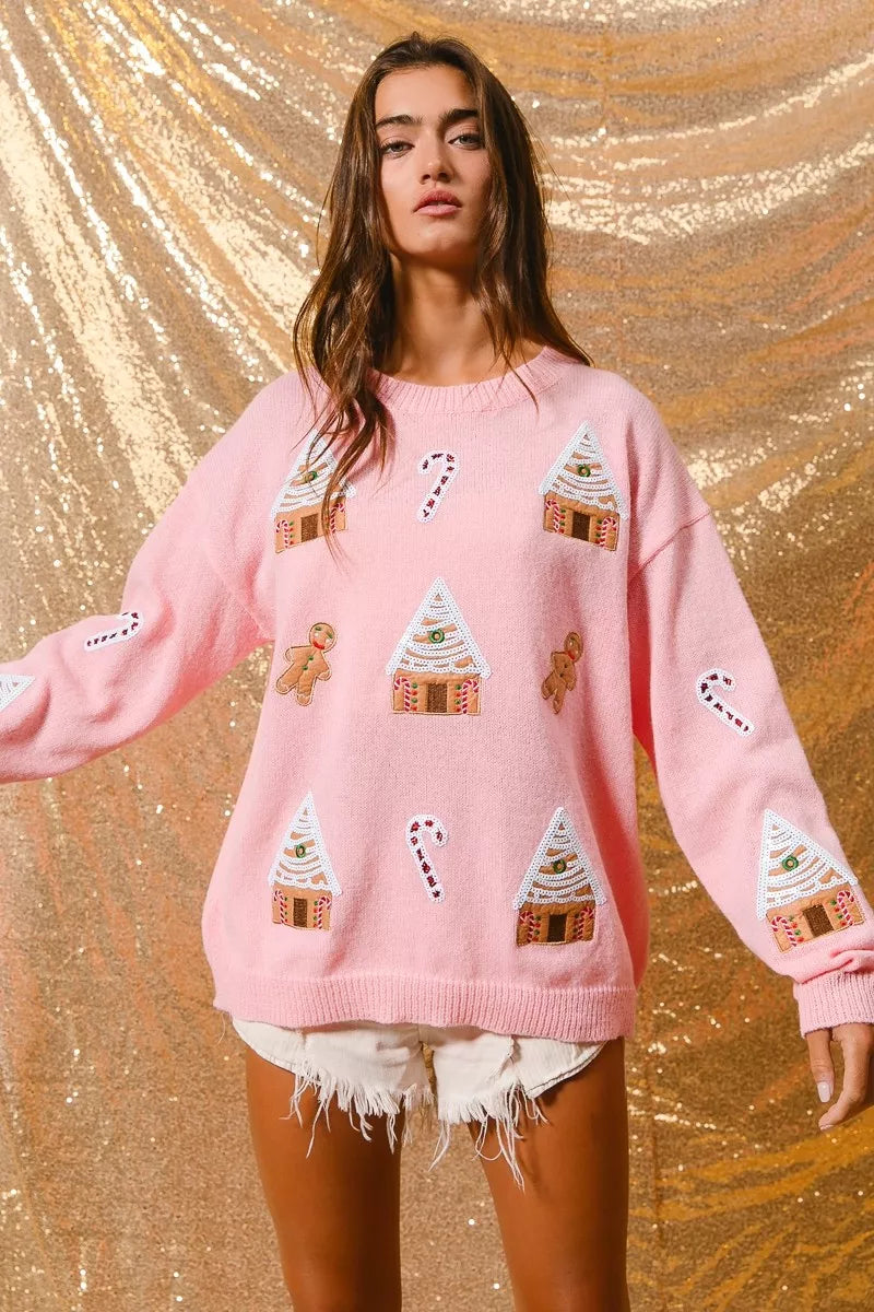 Jocelyn | Women's Winter Christmas Crew Neck Sweater