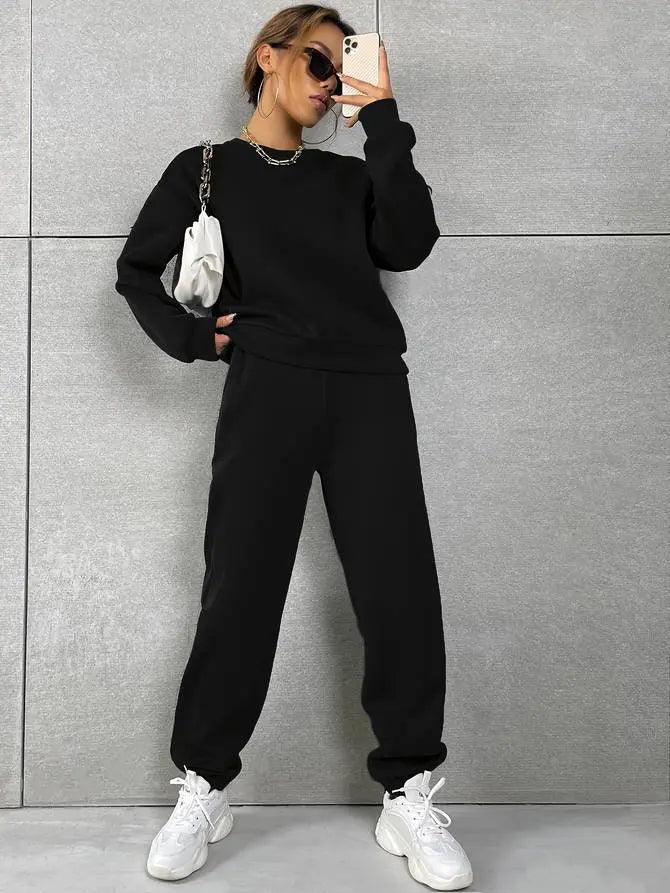 Lea | Trendy Chic Tracksuit [Pullover+Pants]