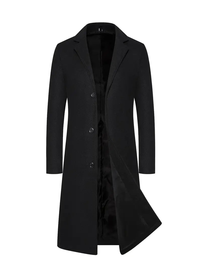 Men's Elegant Long Coat | Warm Winter Coat, Classic Style