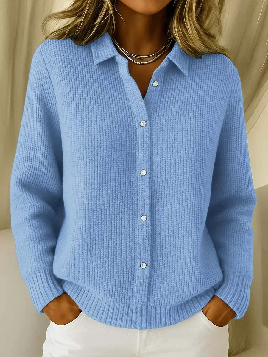Knit Longline Button Front Cardigan Sweater for Women | Relaxed Fit Layering