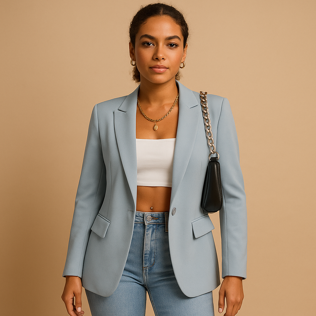 Fitted Slim Cut Tailored Blazer Jacket for Women | Office and Evening Wear