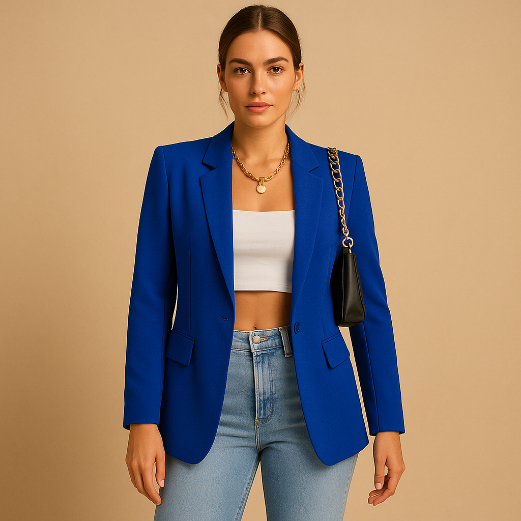 Fitted Slim Cut Tailored Blazer Jacket for Women | Office and Evening Wear