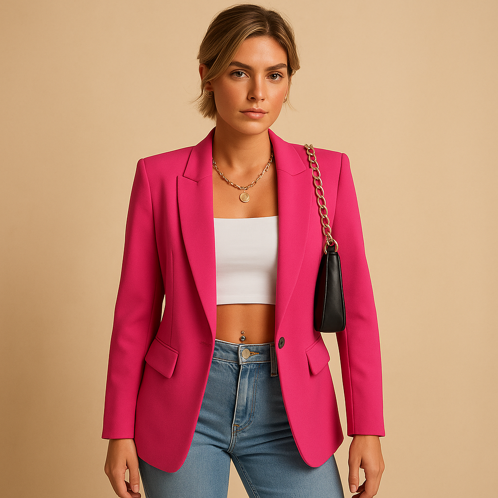 Fitted Slim Cut Tailored Blazer Jacket for Women | Office and Evening Wear