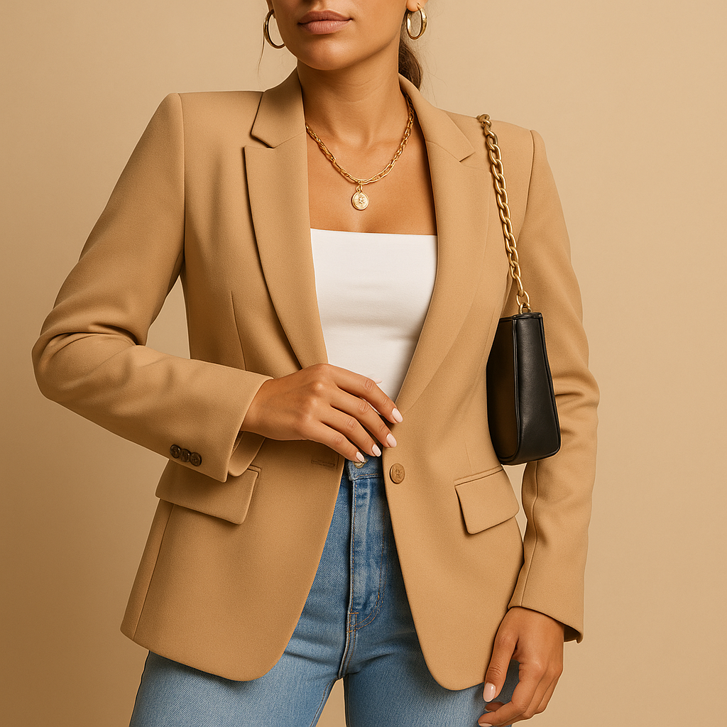 Fitted Slim Cut Tailored Blazer Jacket for Women | Office and Evening Wear