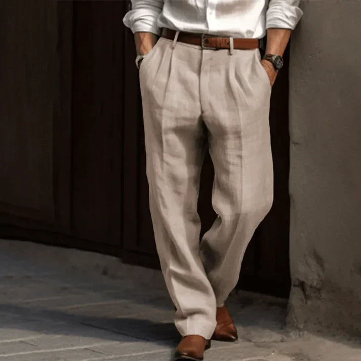 Classic Tailored Straight Fit Dress Pants for Men | Business and Casual Wear