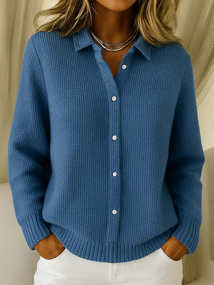 Knit Longline Button Front Cardigan Sweater for Women | Relaxed Fit Layering