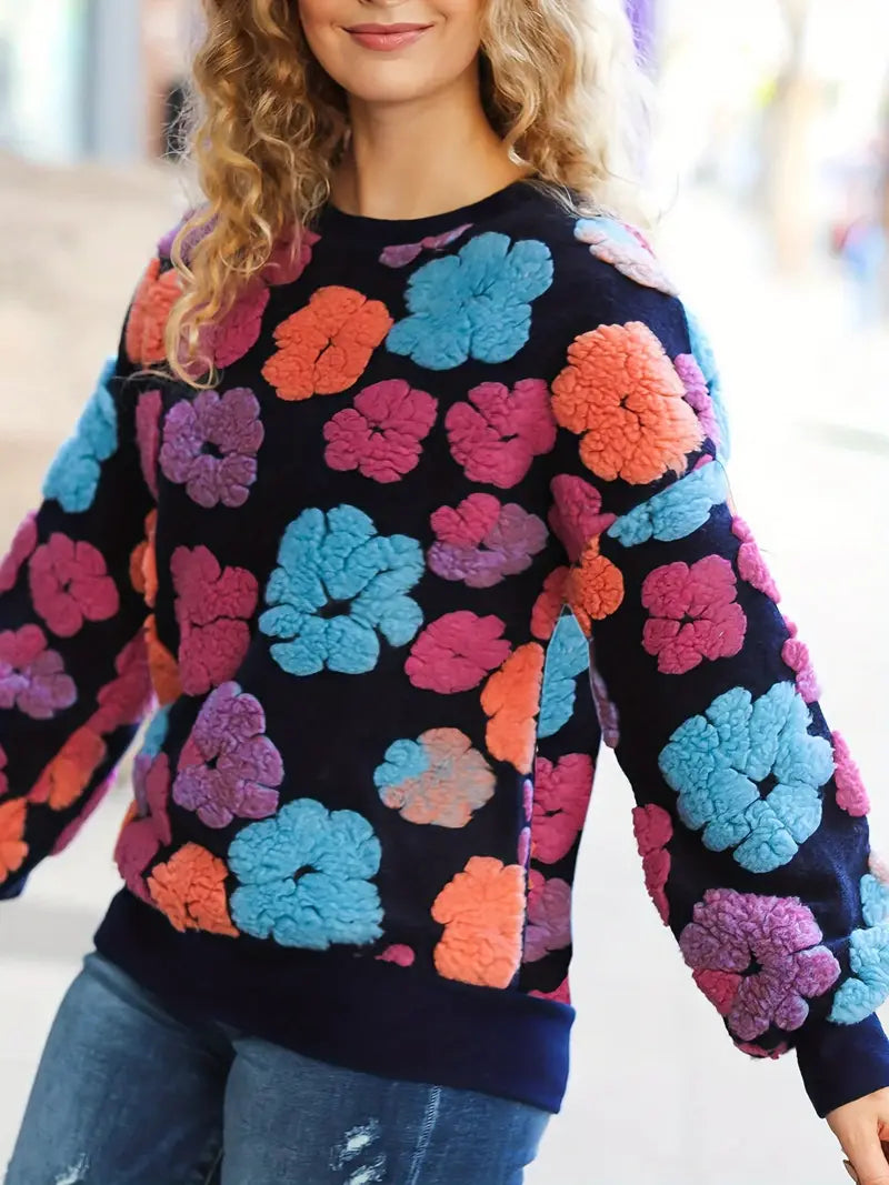 Christina™ Women's Sweater with Floral Print