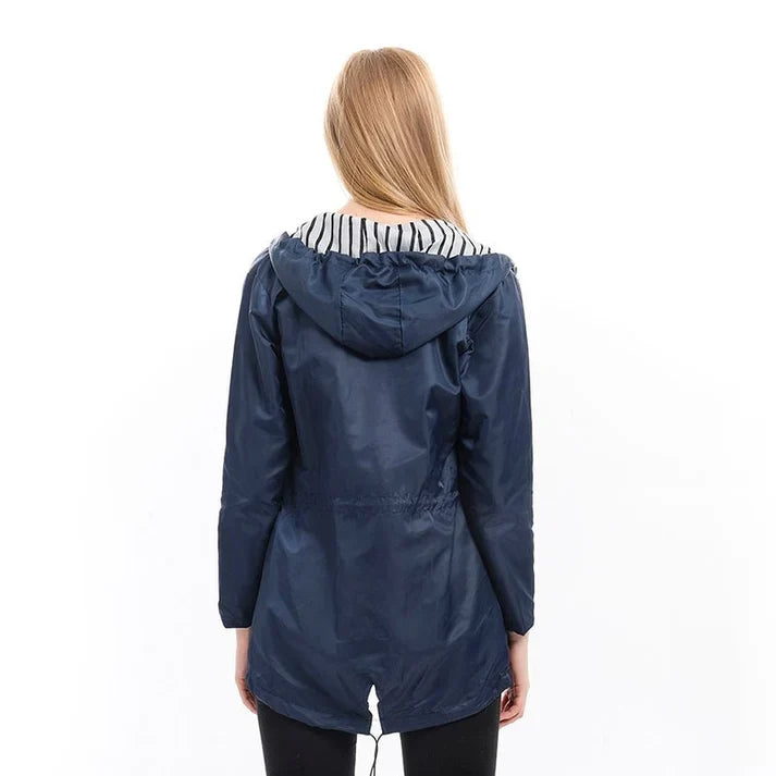 Lightweight Hooded Raincoat for Women | Year Round Wet Weather Outerwear
