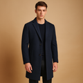 Elegant Men's Winter Coat | Stylish Warm Long Coat