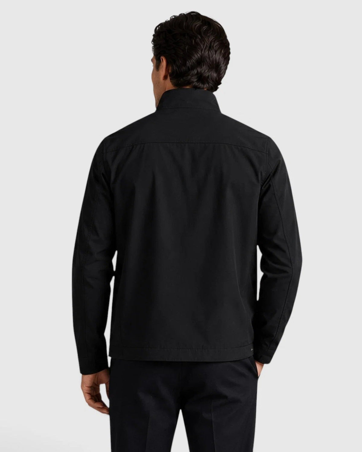 Woven Textured Zip Front Tailored Jacket for Men | Business Casual