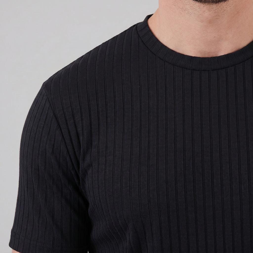Slim Fit Long Sleeve Henley Shirt for Men