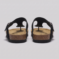 Men's Suede-Effect Buckle Sandals with Cork Footbed for Men