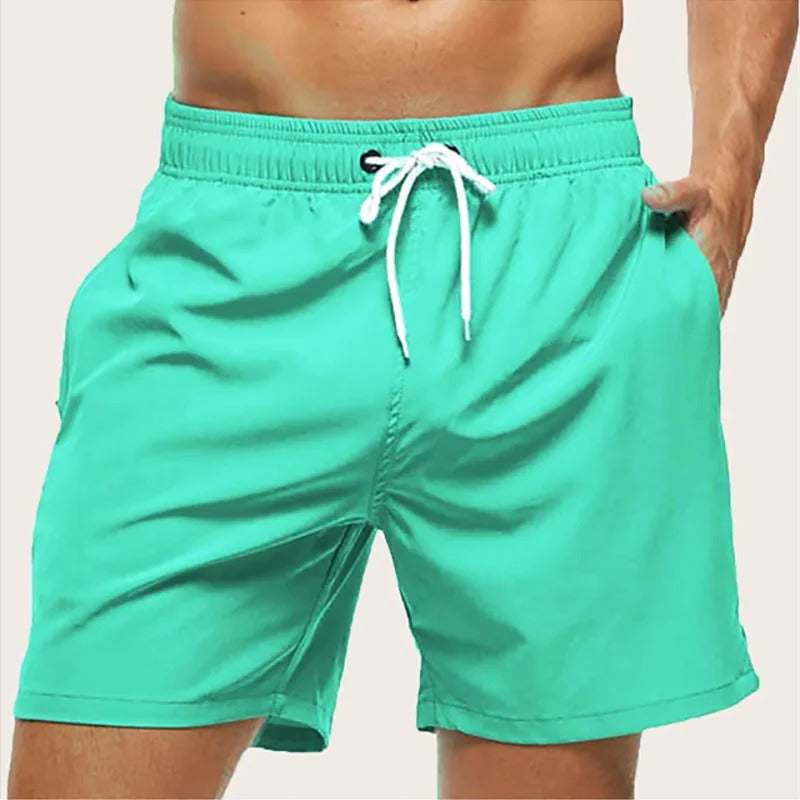 Quick Dry Elasticated Waist Swim Shorts for Men