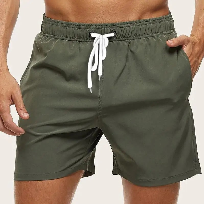 Quick Dry Elasticated Waist Swim Shorts for Men