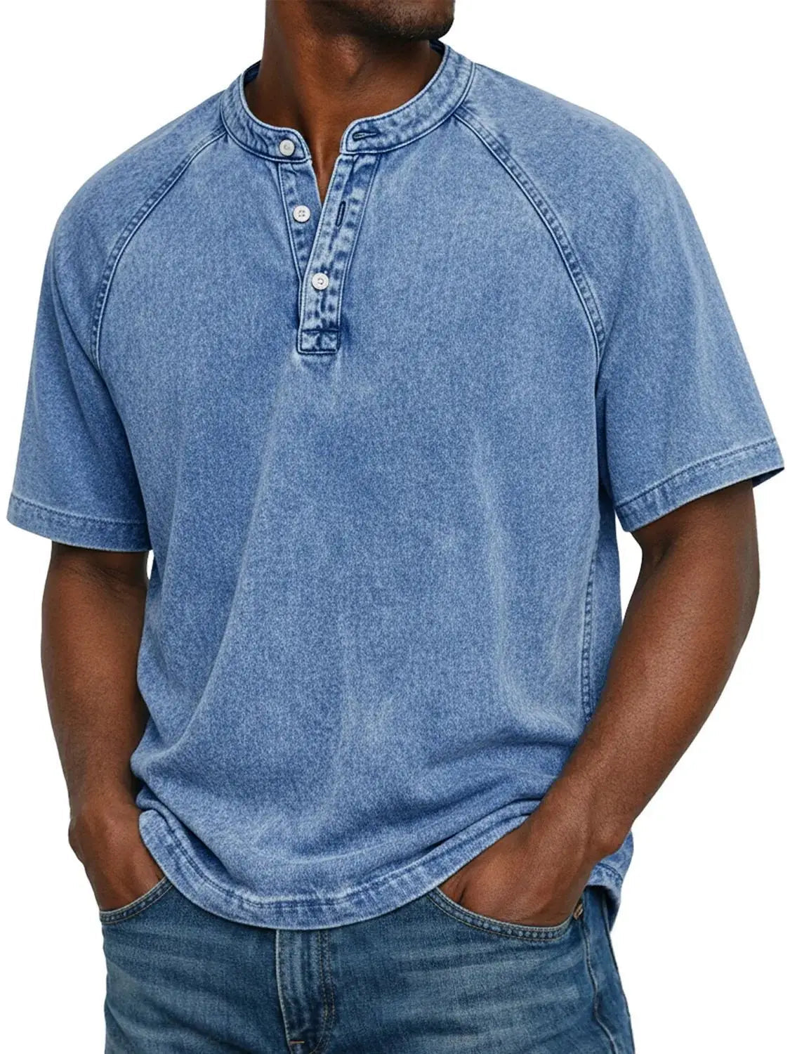 Short Sleeve Button Up Shirt for Men