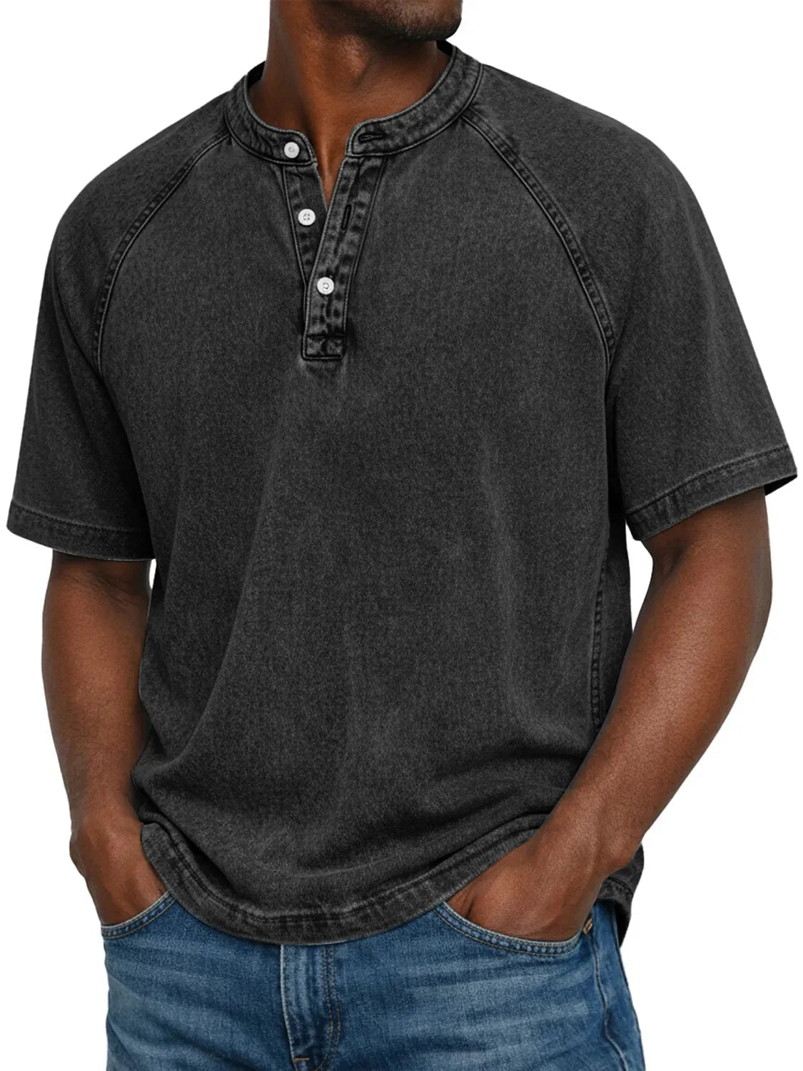 Short Sleeve Button Up Shirt for Men