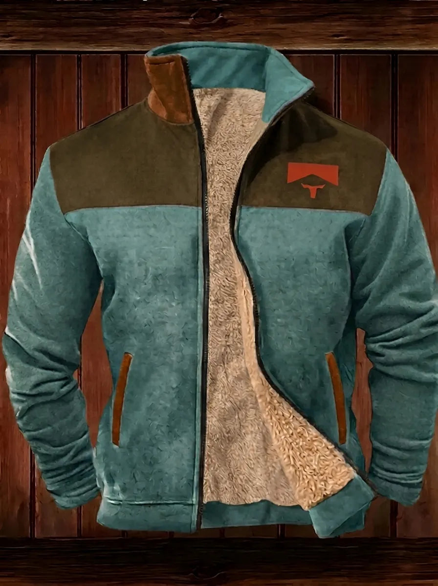 Cotton Polyester Blend Regular Fit Fleece Jacket for Men | Hiking and Camping