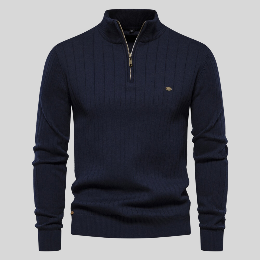 Steven™ Knitted Zip-Up Sweater Comfort