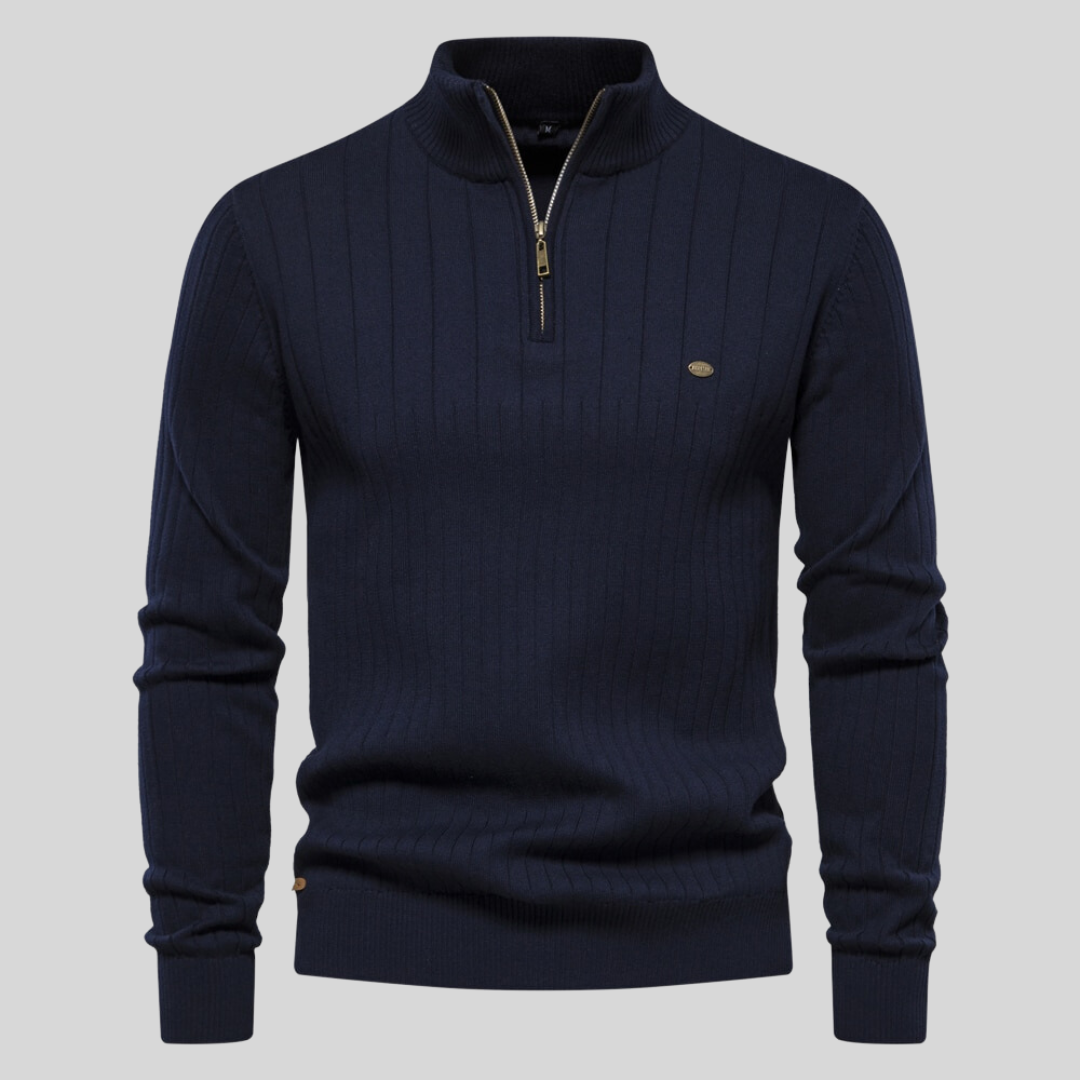 Steven™ Knitted Zip-Up Sweater Comfort