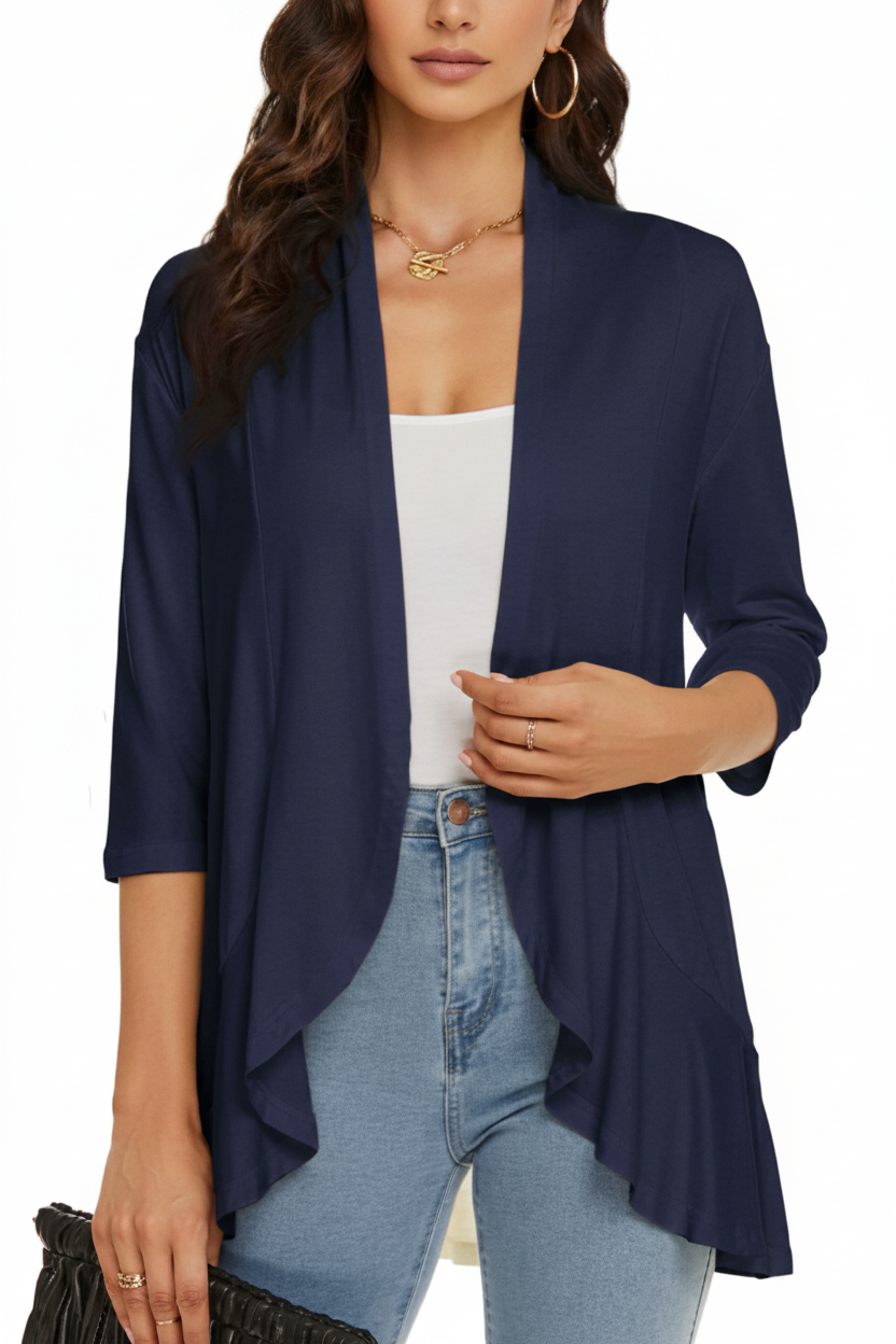 Lightweight Open Front Cover Up for Women | Summer Layering Cardigan