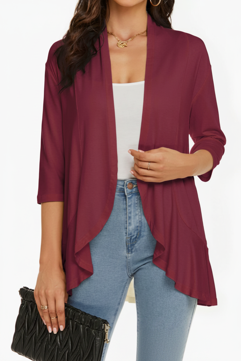 Lightweight Open Front Cover Up for Women | Summer Layering Cardigan