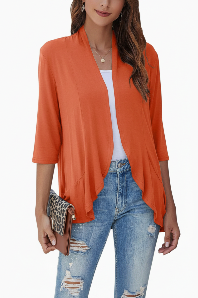 Lightweight Open Front Cover Up for Women | Summer Layering Cardigan