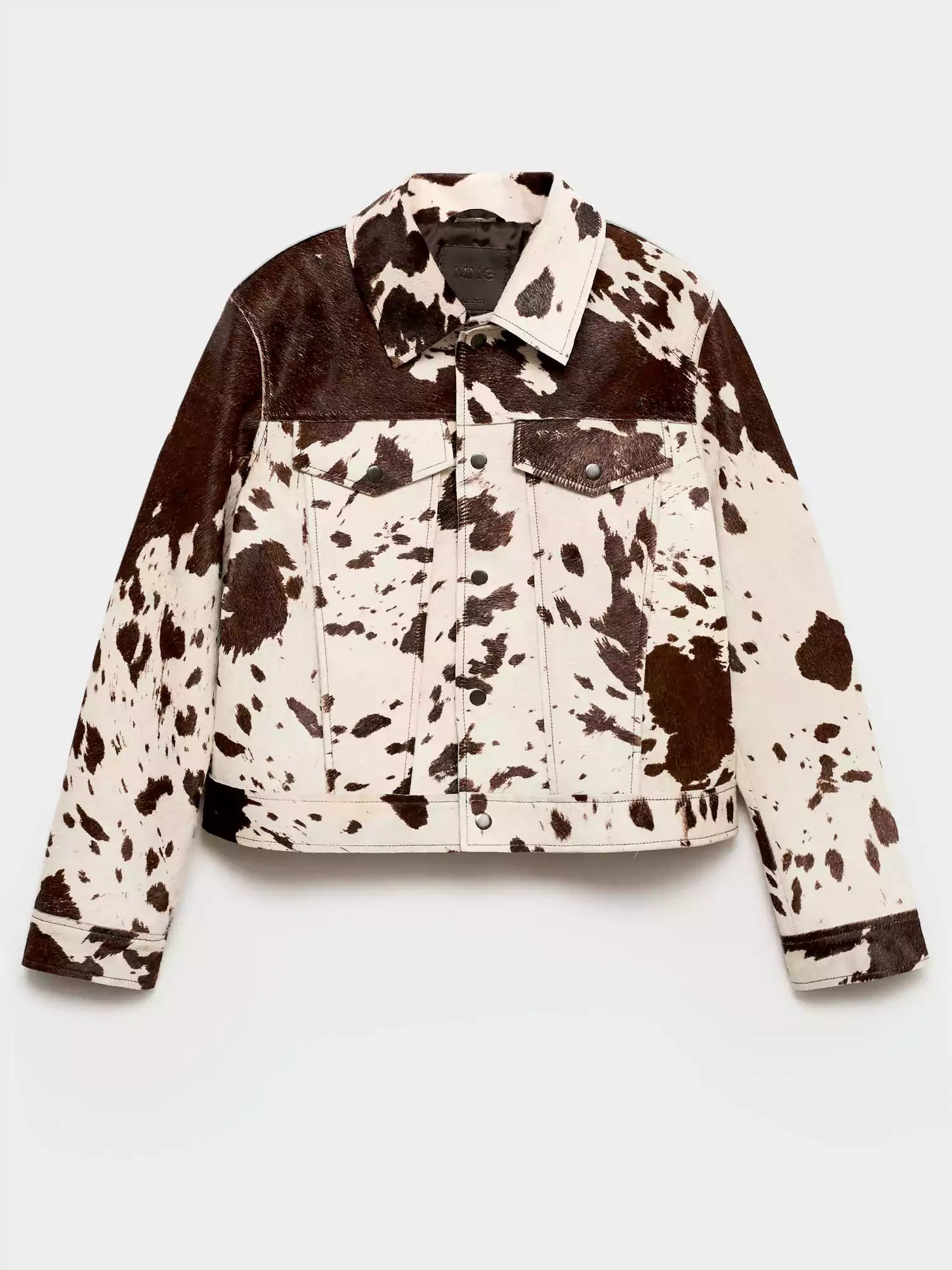 Women's Jacket | Simple Cut with Shirt Collar and Print