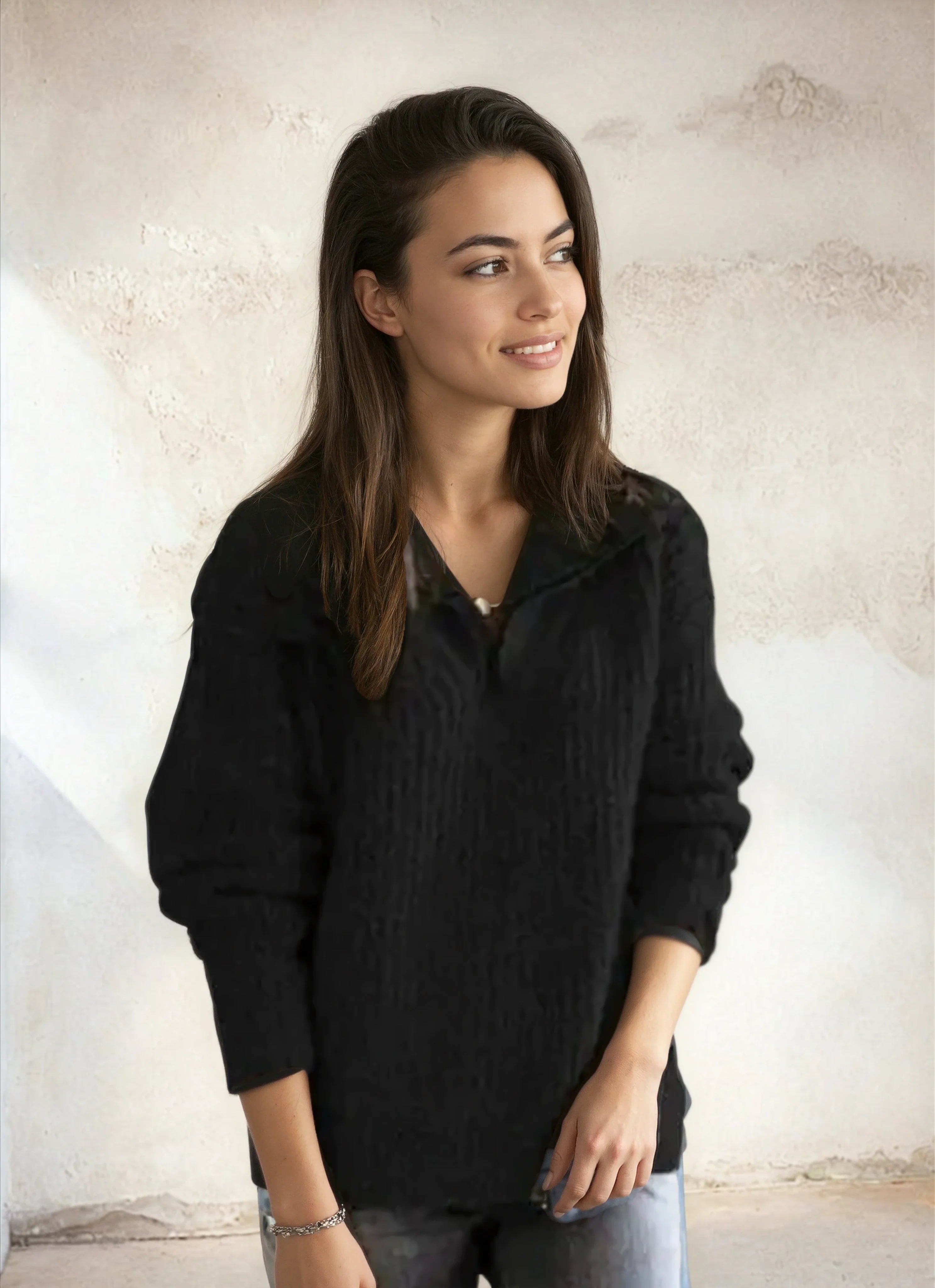 Adrianna™ Chic Half-Zip Sweater Women