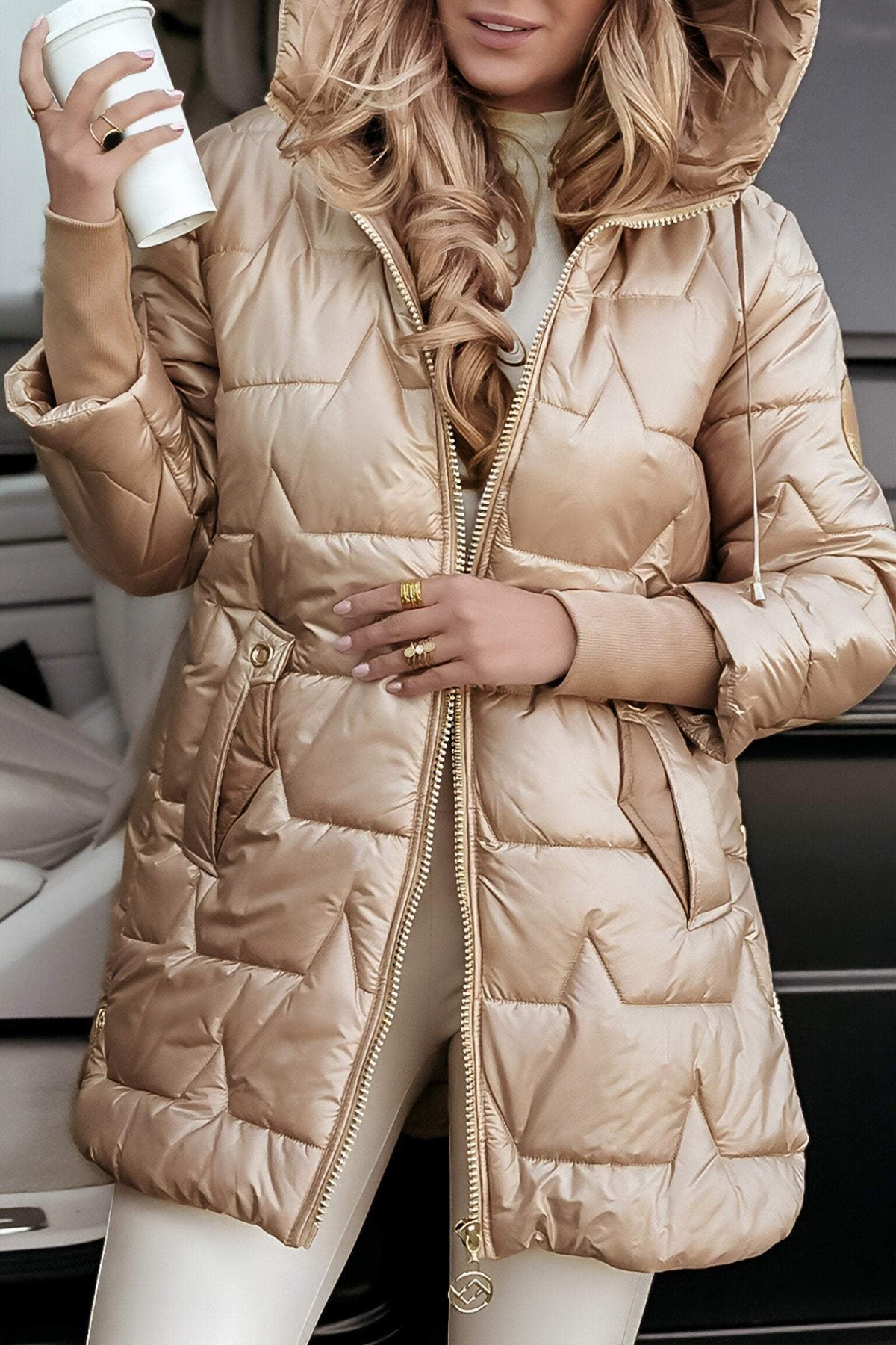 Cotton Blend Regular Fit Fall Jacket for Women | Machine Washable Layering Piece