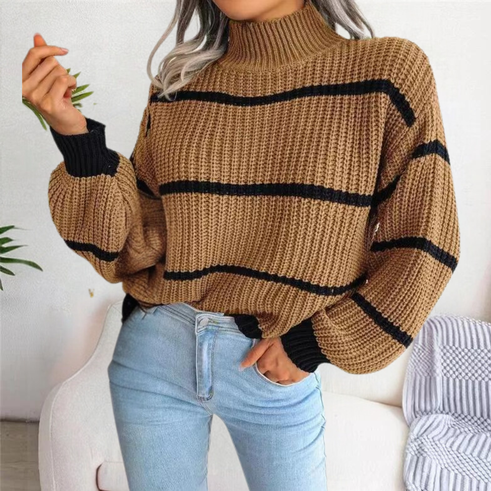Celine™ Soft High Neck Sweater