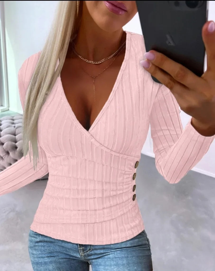 Lilly™ Elegant V-Neck Sweater